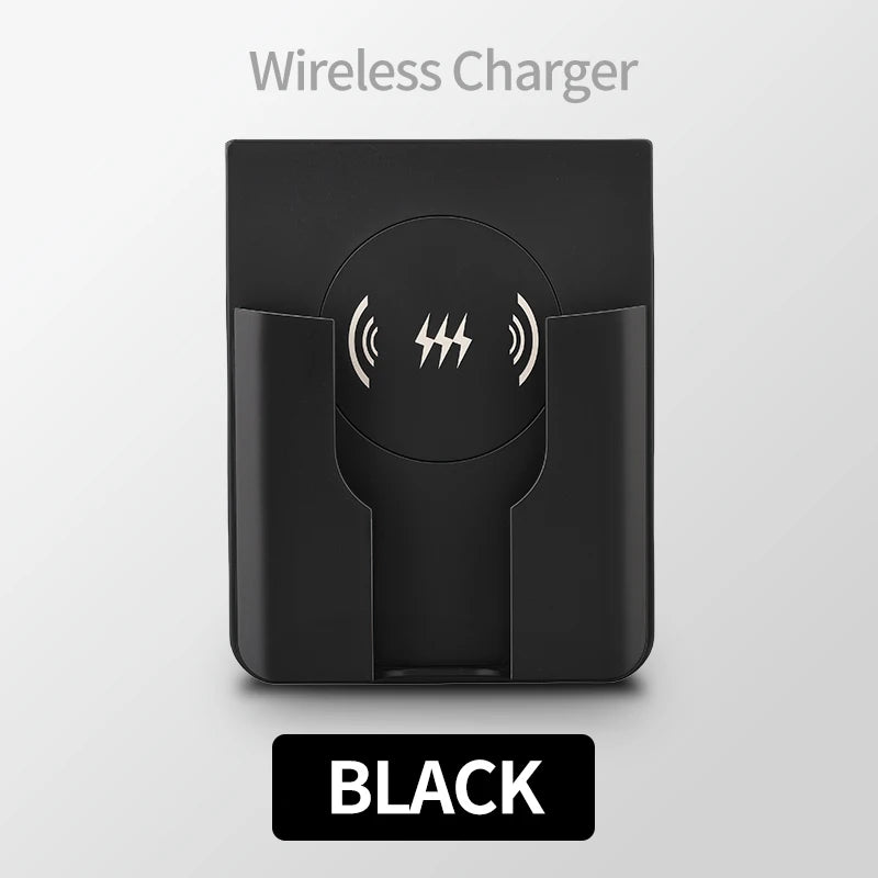 15W Wall Mount Wireless Charger Qi Universal Fast Charging Panel for iPhone Android Flush AC 110–220V In-Wall Phone Charger
