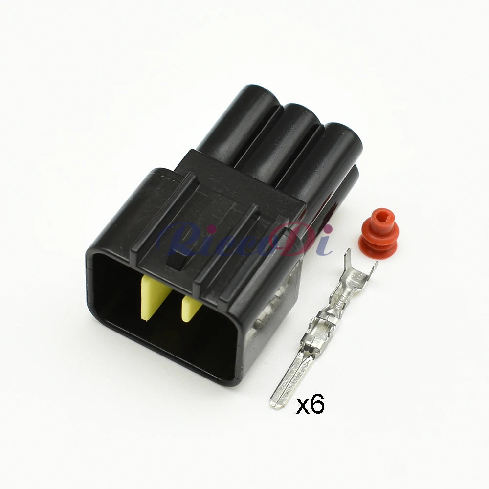 6-Pin Furukawa Waterproof Connector FW-C-6M-B / FW-C-6F-B — FW Series Sealed Automotive Wiring Plug
