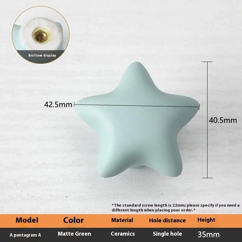 1pc Children's Furniture Handles Nordic Ceramic Children Room Cabinet Handles Macaron Colorful Round Drawer Knobs And Pulls