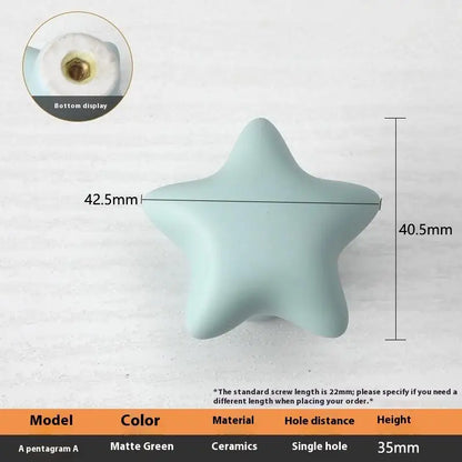 1pc Children's Furniture Handles Nordic Ceramic Children Room Cabinet Handles Macaron Colorful Round Drawer Knobs And Pulls