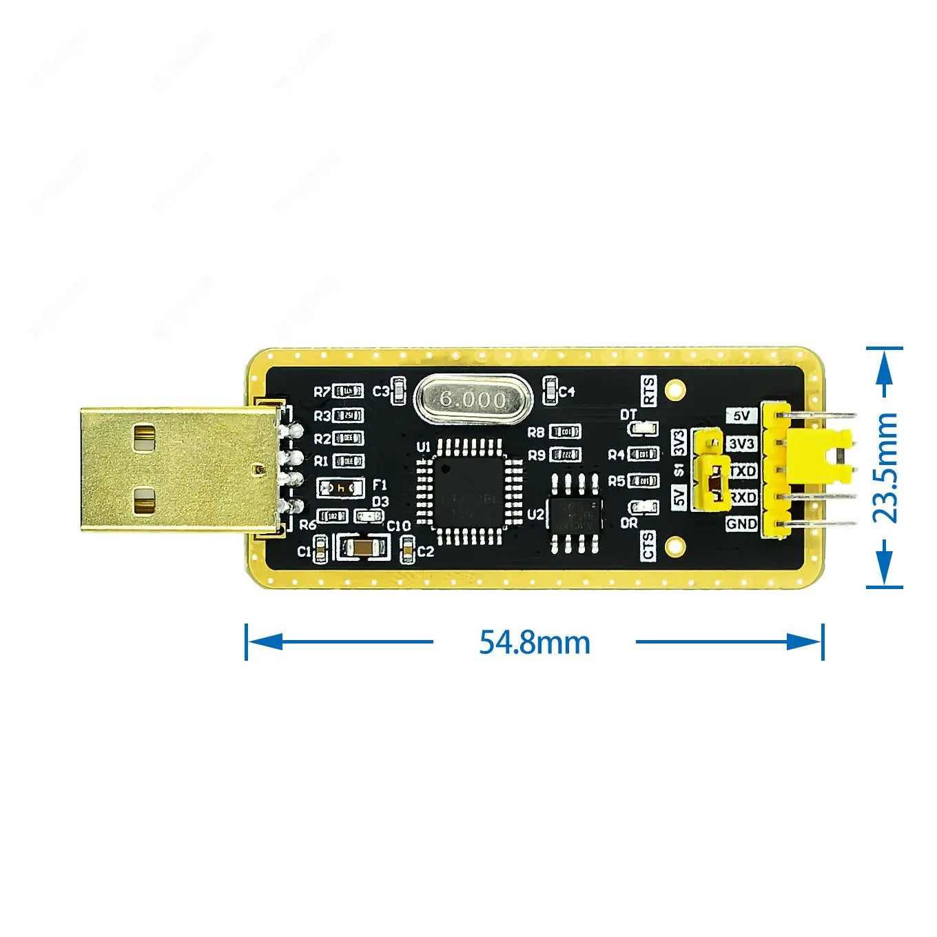 FT232 USB 2.0 to TTL Serial Adapter Module Cable 5V/3.3V for Arduino and Debugging