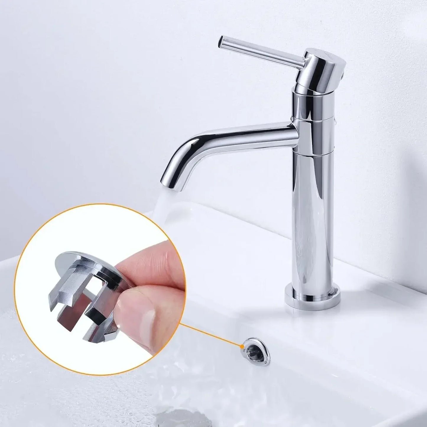1/10PCS Sink Overflow Cover Round Ceramic Wash Basin Overflow Ring Trim Hollow Hole Bath Insert Replacement Bathroom Accessories
