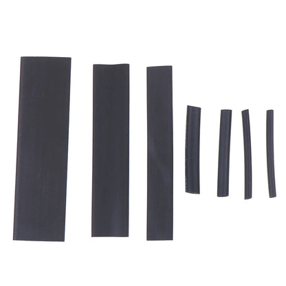 New 127Pcs Black Glue Weatherproof Heat Shrink Sleeving Tubing Tube Assortment Kit