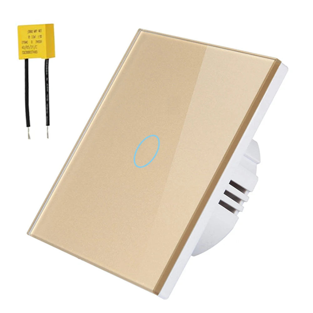 86*86*35mm Touch Control Switch Capacitor For No-Neutral Easy Installation Energy-saving Timer For Lighting Control