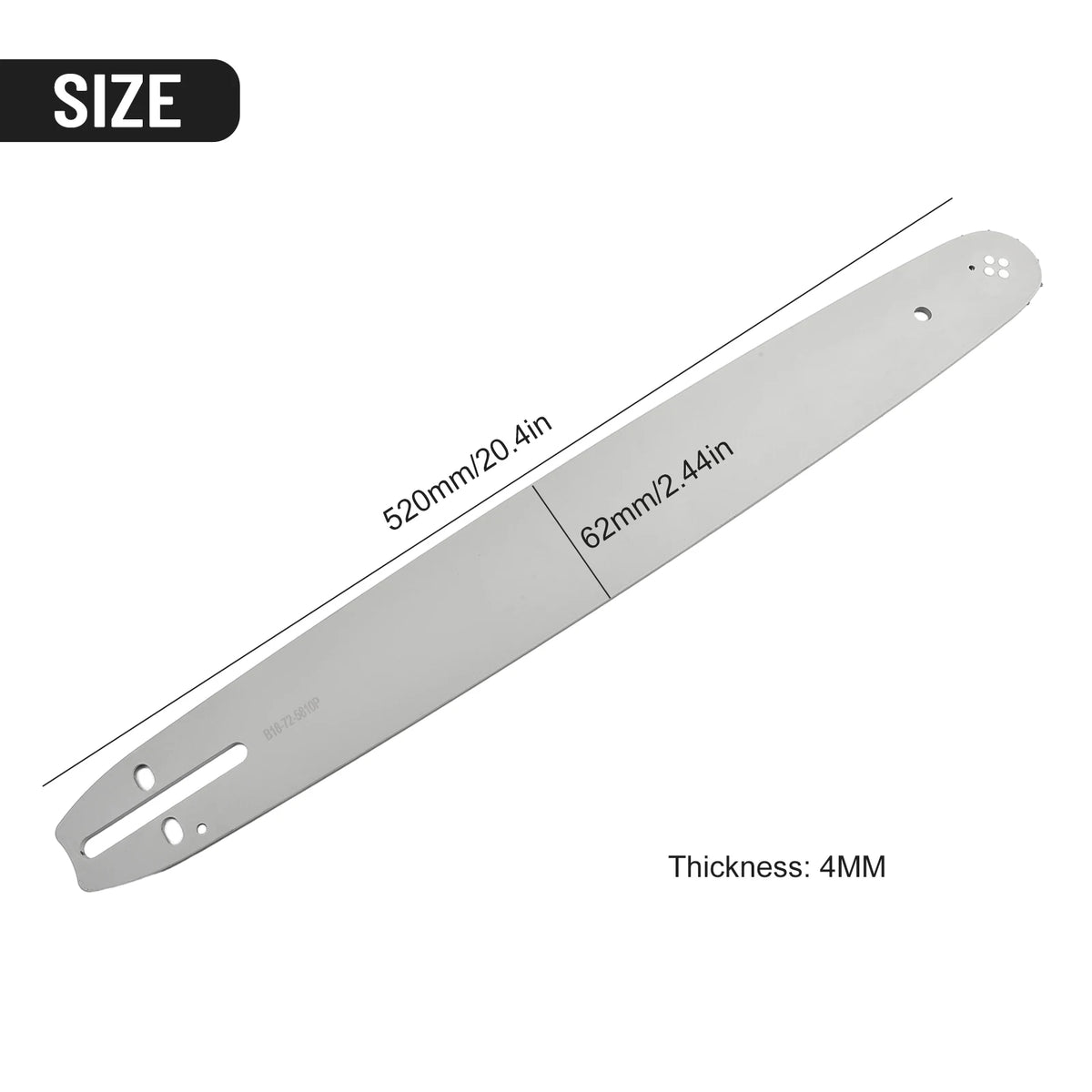 Replacement 18 Guide Bar with 0 325 Chain and 058 Gauge 72DL for 62CC 58CC 52CC Chainsaws Including and Tarus Models