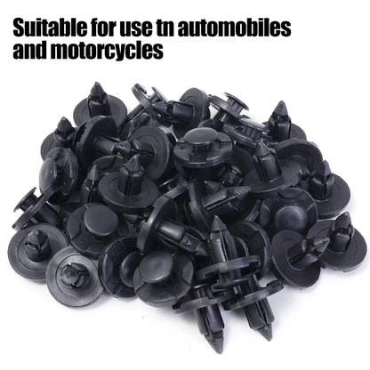 8mm Automotive Fastener Rivets Clips for Nissan Body Bumper &amp; Trim — 10–100pcs