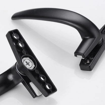 New Thickenin Aluminum Alloy Window Handle Push Out Swing Door And Window Single Point Handle Window Lock Seven Character Handl