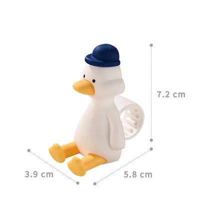 New Bear Duck Punch-free Door Anti-collision Pad Room Bathroom Door Handle Silicone Silent Protection Pad Door Handle Cover