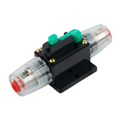 Car Boat 10A to 100A AMP Circuit Breaker Fuse Reset for 12V 24V 48V DC with Waterproof Housing and Manual Reset for Overload