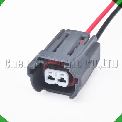 2 Pin Fuel Injector Connector 06A973722 8E0973722 6189-6872 for VW Audi with 15cm Wire