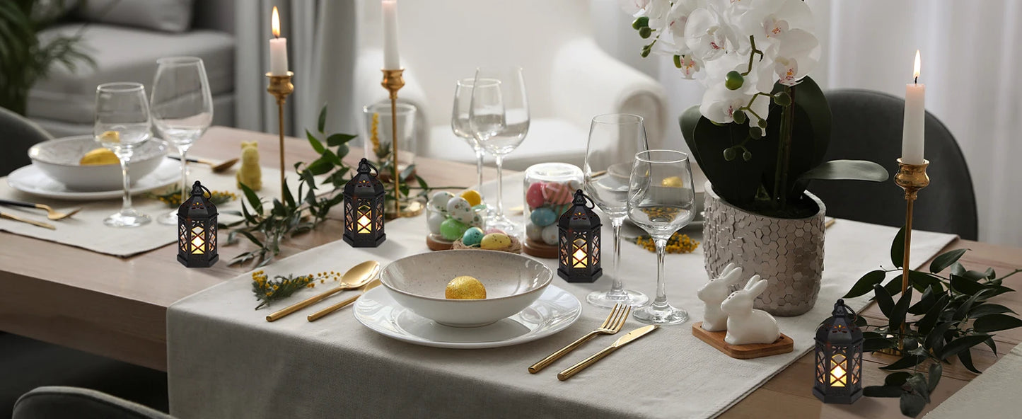 Led Electronic Candle Light Hexagonal Wind Light Portable Handheld Small Lantern Small Night Light Decorative Ornament