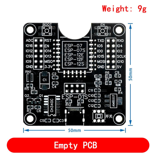 ESP32 / ESP8266 Programmer Socket Downloader — USB Flasher, No Manual Boot Button