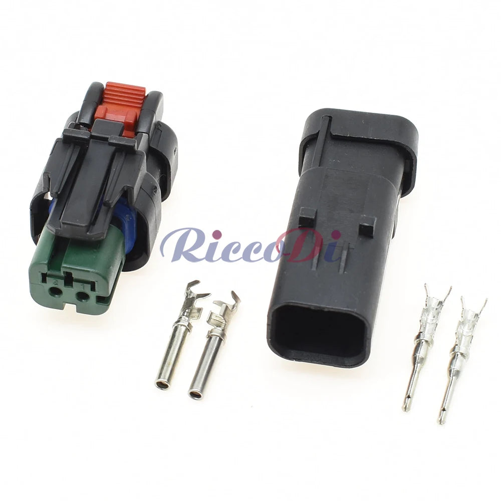2 Pin Excavator Engine Injector Wiring Harness Connector Male and Female Plug Compatible with 776427-3 / 776534-1
