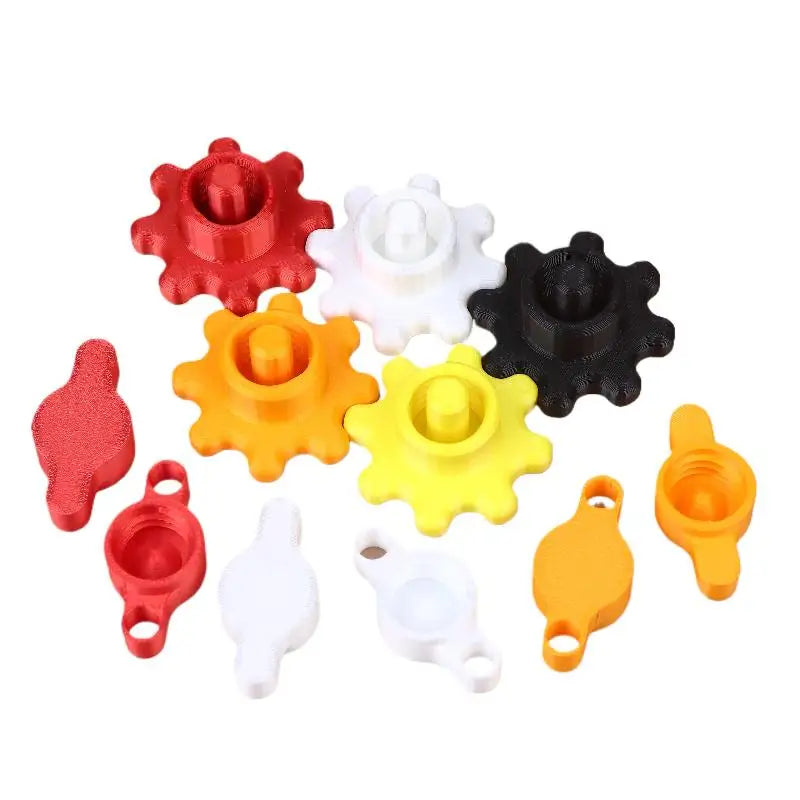 New 10PCS Orange Glass Glue Caps - Durable Plastic Sealing Caps For Standard Glue Bottles, Portable Decoration Tools
