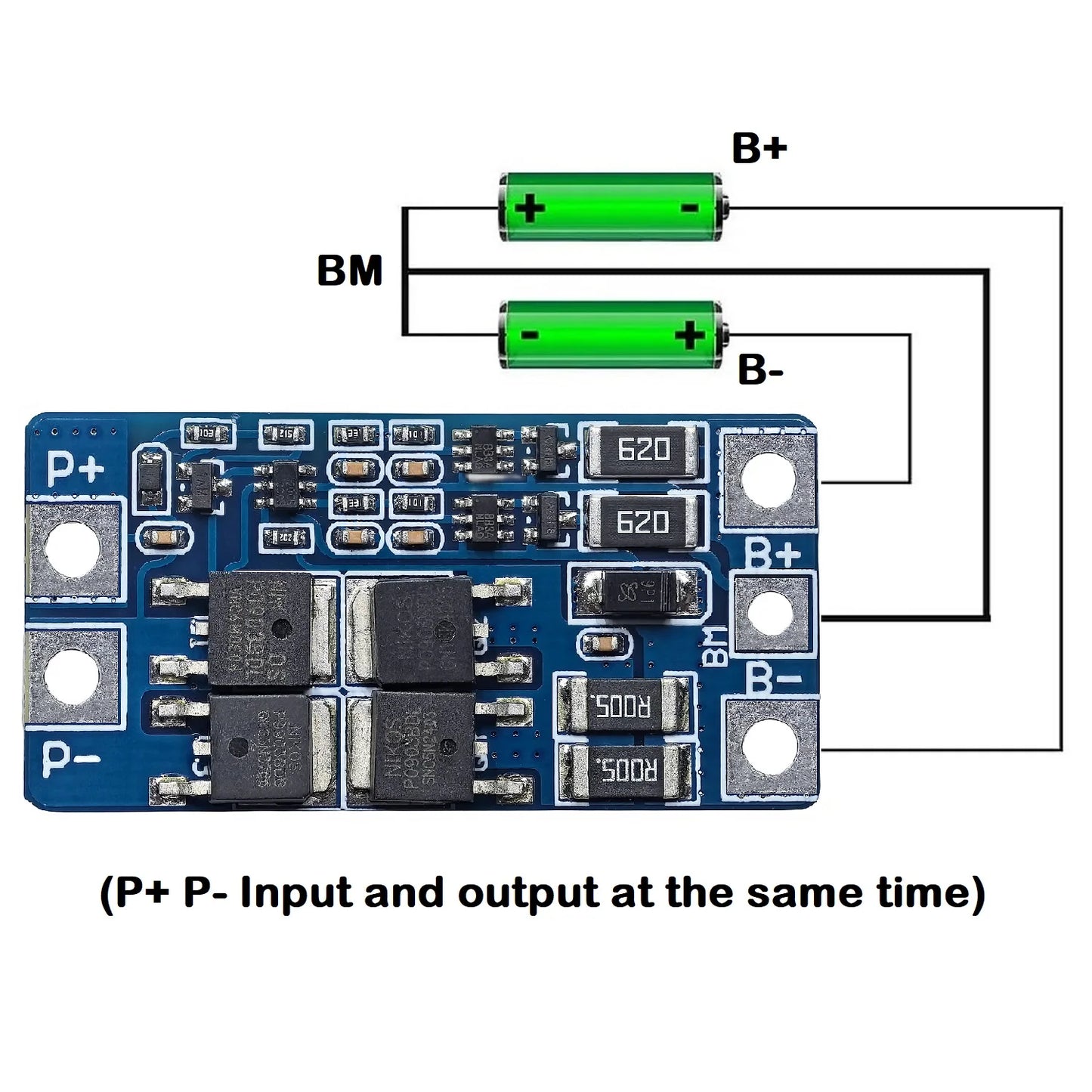 2S 10A Lithium Battery BMS Protection Board 7.4V 8.4V with Overcharge and Balance Function for 18650 Cells