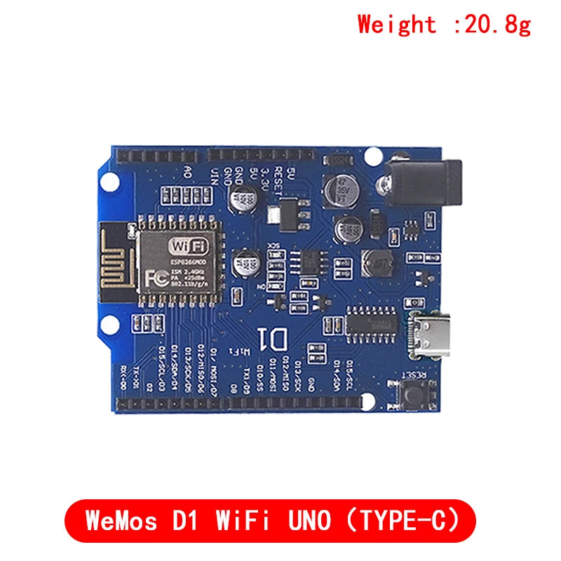ESP-12F/ESP-12E D1 WiFi Development Board UNO-Compatible Wireless Module ESP8266 Shield for Arduino IDE