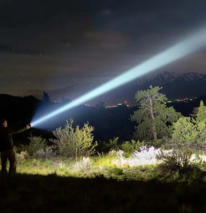1/2Pack Super Bright Flashlight USB Rechargeable LED Long Range Tactical Torch Lamp Outdoor Waterproof Camping Fishing Lantern