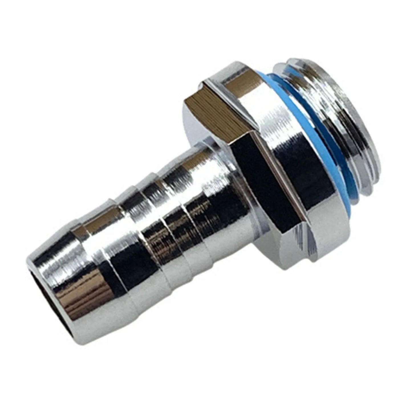 Water Cooling Barb Fitting 2-Touch G1/4 Thread Hose Pagoda Connector with Waterproof Sealing Ring, 4–14mm