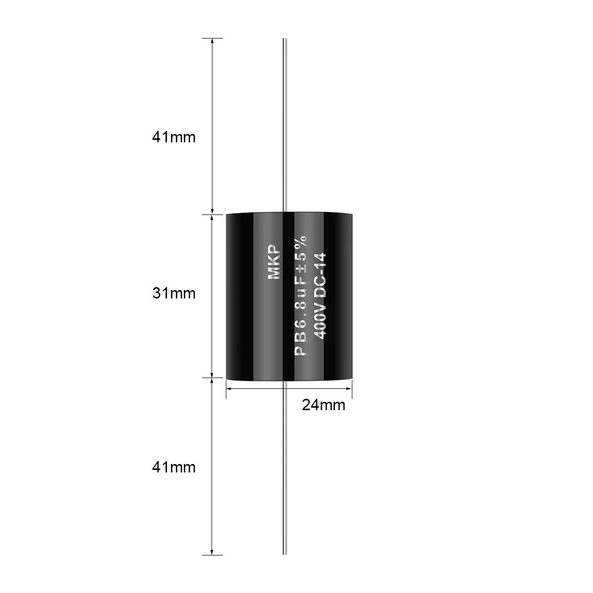 400V MKP Audio Capacitor 0.1µF-47µF for HiFi Frequency Divider & Speaker Applications