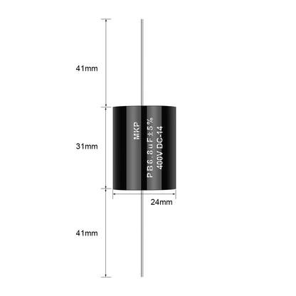 400V MKP Audio Capacitor 0.1µF-47µF for HiFi Frequency Divider & Speaker Applications