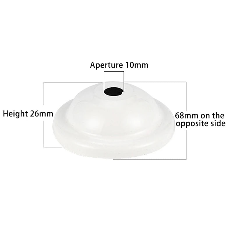 5Pcs 10mm Ceiling Lamp Wall Lamp Table Lamp Pendant Lamp Small Ceiling Cover Convex Cover DIY Decorative Cover Middle Hole
