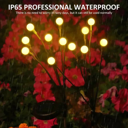 Solar Garden Lights, 6/8/10 LED Firefly Outdoor Landscape Wedding, Christmas Decoration Lawn Lamps