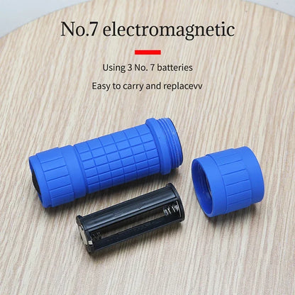 Mini Portable Children's Flashlight Nine XPE Lamp Beads Strong Lighting Using 3 NO.7 Batteries Fixed Focus Pocket Outdoor Torch