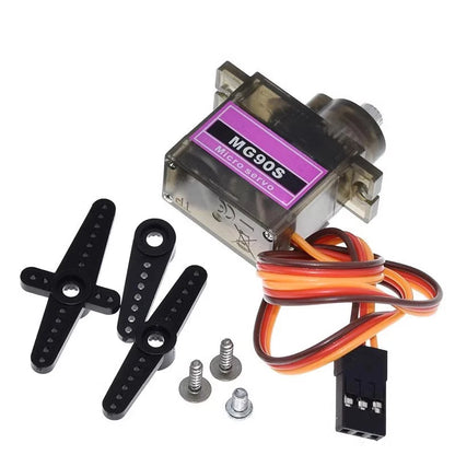 MG90S 9g Digital Servo with Plastic Gears for RC Helicopter, Plane, Boat, and Car