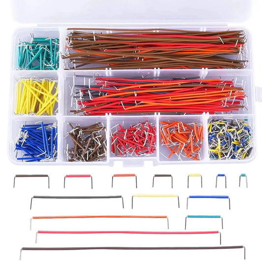 Assorted Breadboard Jumper Wire Kit ¨C Multiple Lengths with Storage Box for DIY Electronics