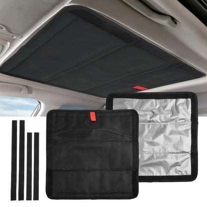 Foldable Aluminum Film Sunshade for RV For Skylight Roof with Multi Layer Waterproof Design for Window Vent Use