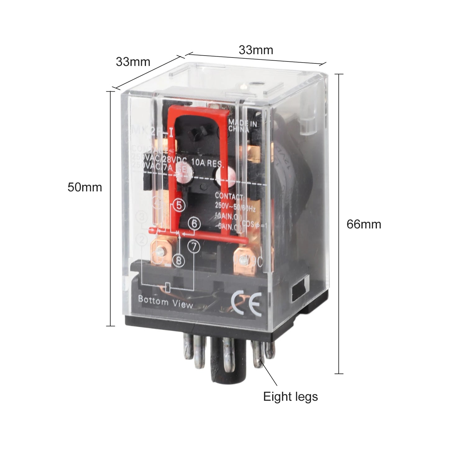 12V Relay Relay MK2P-I MK2P DC 12V 8 Pin 10A 250VAC 1pc Small Intermediate Relay High Temperature Resistance Tool Accessories