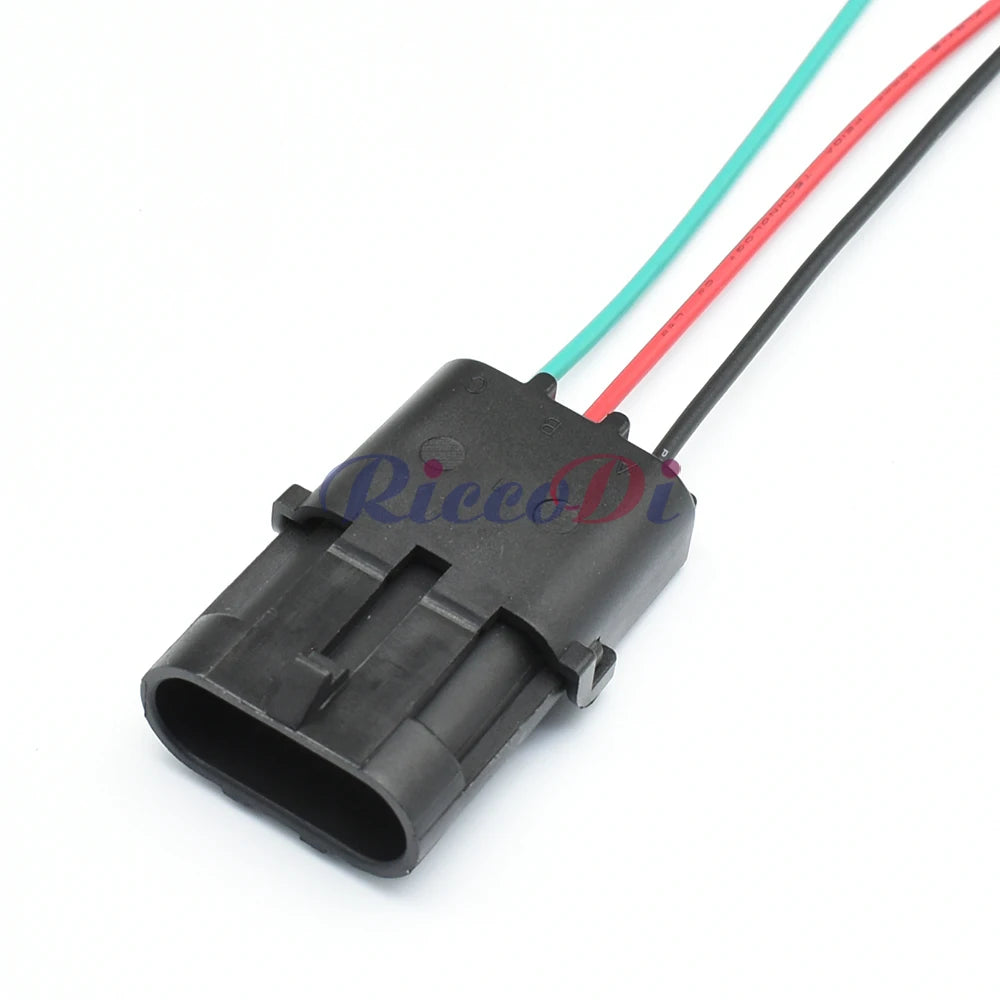 3-Pin 2.5mm Delphi Weather Pack Fuel Injector Connector 12020827 12020829 DJ3031Y-2.5 Male Female
