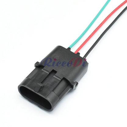 3-Pin 2.5mm Delphi Weather Pack Fuel Injector Connector 12020827 12020829 DJ3031Y-2.5 Male Female