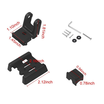 Skimmer Mount Black Transducer Mount 1 Set Included Adjustable Angle Design Marine-grade Material For XNT Sensors