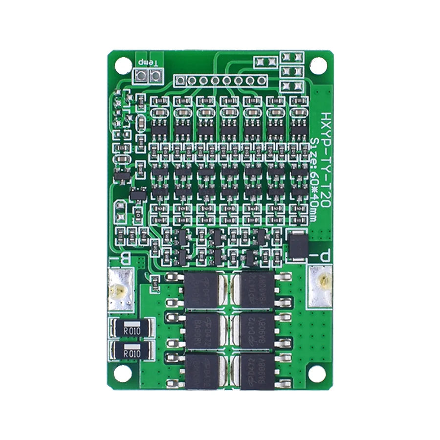 7S 29.4V 15A Li-ion Battery BMS with Balance and Temperature Protection for 18650 Lithium Battery Pack