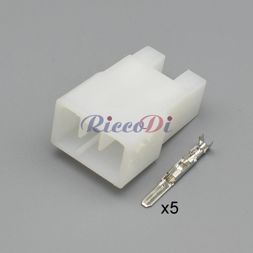 5 Pin Motorcycle AC Assembly Connector 172494-1 DJ7052-3 6.3mm Unsealed Male Female