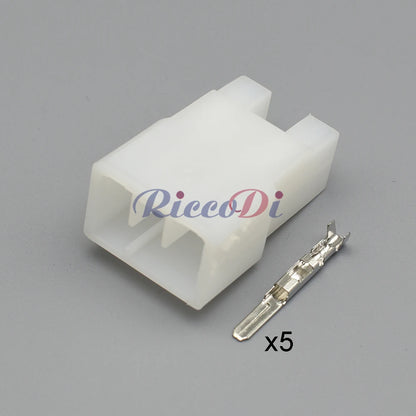 5 Pin Motorcycle AC Assembly Connector 172494-1 DJ7052-3 6.3mm Unsealed Male Female