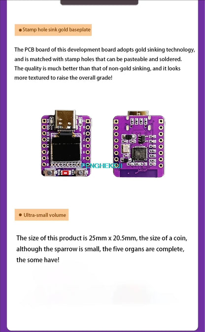 ESP32-C3 SuperMini Development Board with 0.42" OLED Module and Ceramic Antenna WiFi Bluetooth
