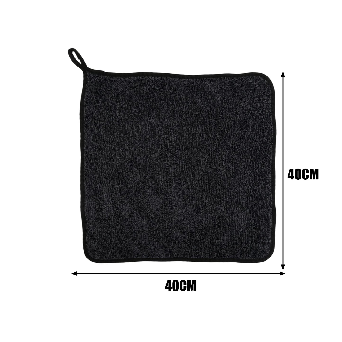 Microfiber Twisted Loop Cleaning Cloth Super Absorbent Car Wash Towel