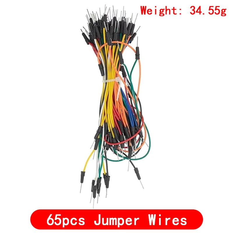 MB102 Breadboard Starter Kit — 400-Point Solderless Board + Power Module 3.3V/5V + Jumper Wires