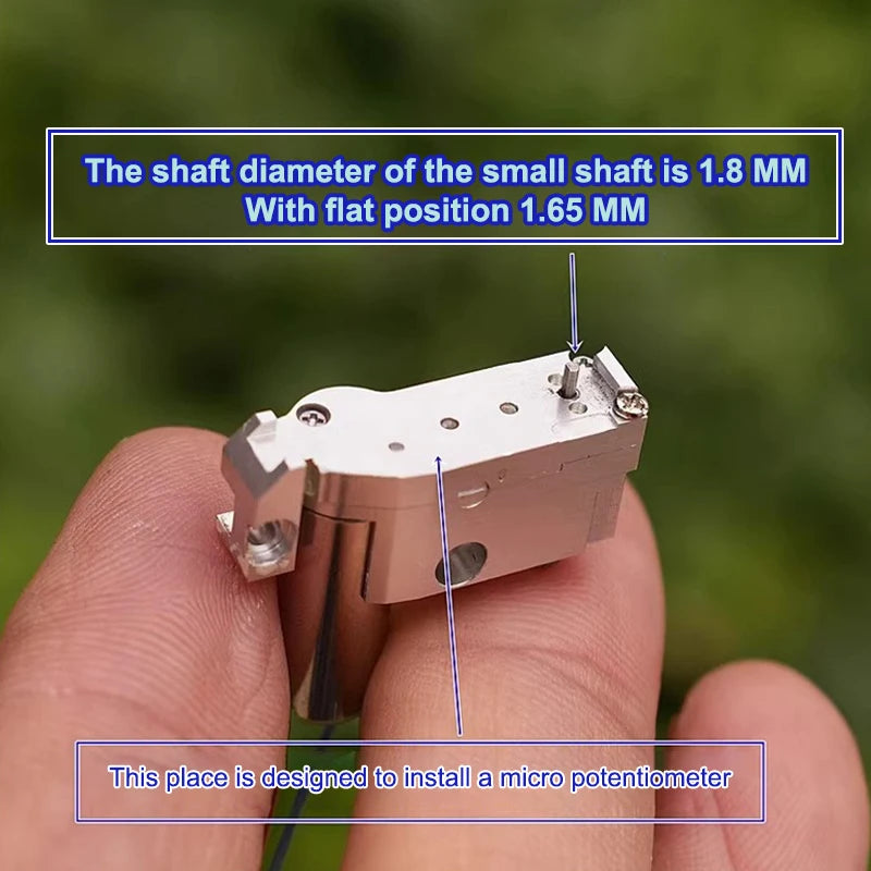 1/2Pcs CNC Aluminum Alloy DC 2V-3.7V 3V 49RPM Slow Speed 716 Coreless Motor Metal Gearbox Gear Motor 6g Car Boat Servo Engine