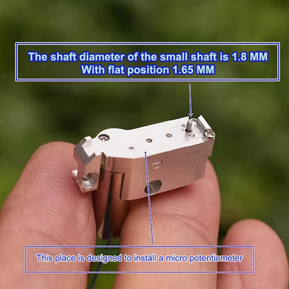1/2Pcs CNC Aluminum Alloy DC 2V-3.7V 3V 49RPM Slow Speed 716 Coreless Motor Metal Gearbox Gear Motor 6g Car Boat Servo Engine