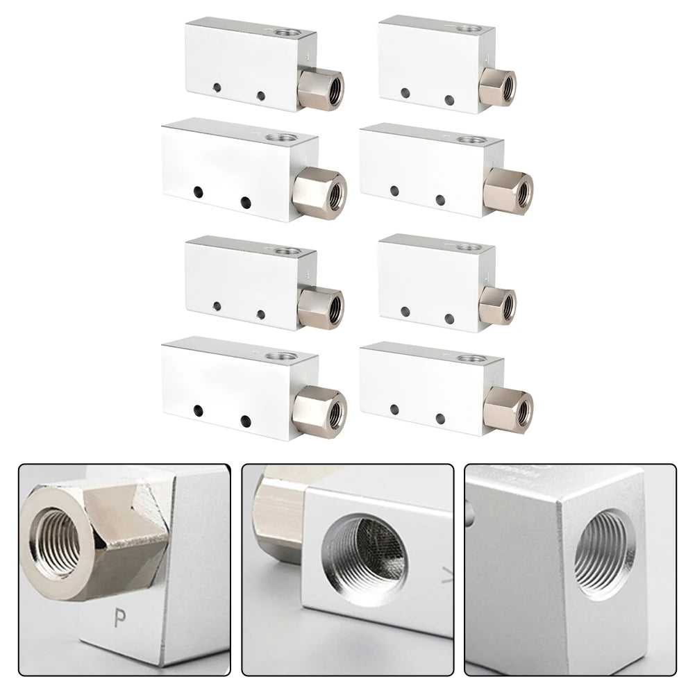 Vacuum Generator Pneumatic Control Valve CV1025 Air Exhaust Ejector Aluminum Alloy Resistant with Threaded Ends
