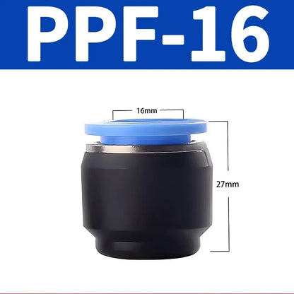 PP PPF Nylon Pneumatic Blanking Plug Hose Tube Push Fit Connector Air Line 4mm 6mm 8mm 10mm 12mm 16mm