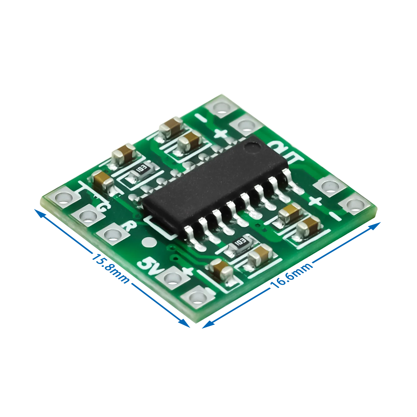 2PCS PAM8403 Super Mini 2×3W Class D Digital Amplifier Module 2.5-5V USB Powered