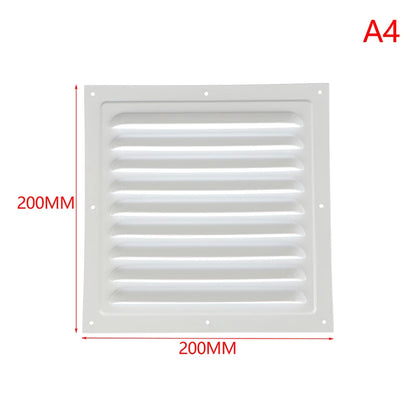 100-250mm Aluminum Alloy Air Vent Grille Square Vent Cover Exhaust Net