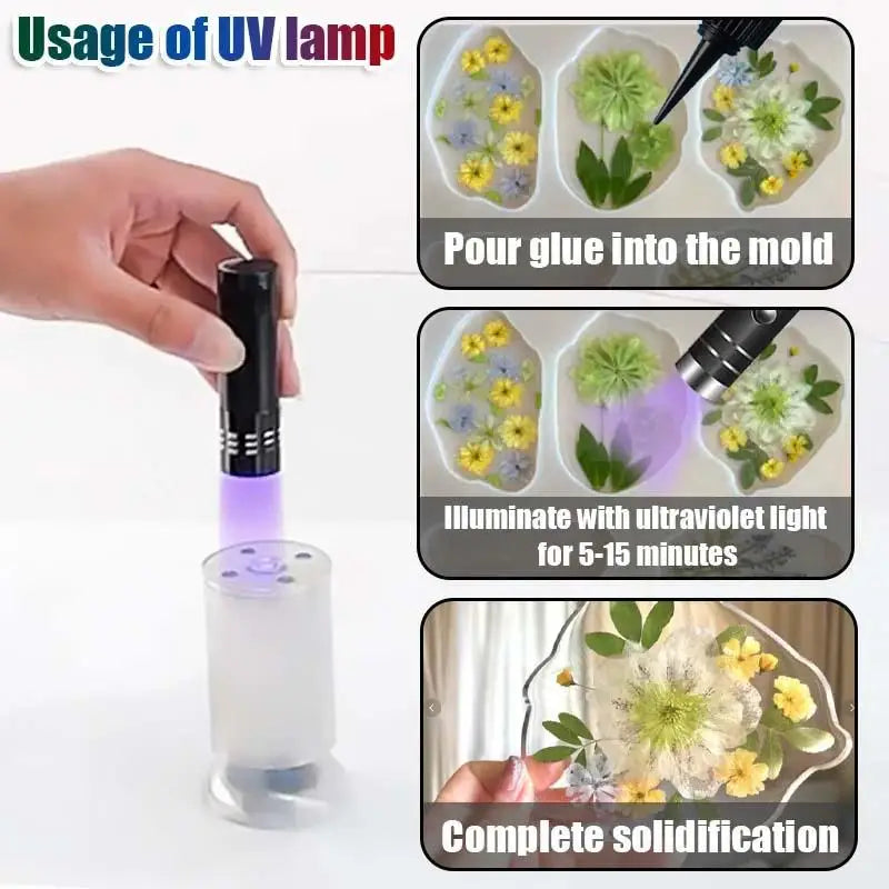 New 1Pcs UV Curing Crystal Glass And Mal ABS Bonding New W-183 Strong 50ml UV Glue Curing Adhesive Welding With UV Curing Lamp