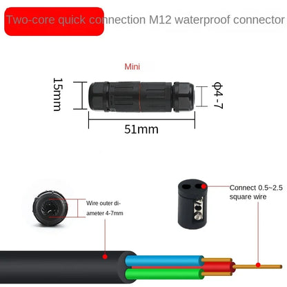 IP68 Waterproof Cable Connector I/T Type Junction Box 2-pin 3-pin 4-pin 5-pin Electrical Terminal LED Lights Wire Waterproof Box