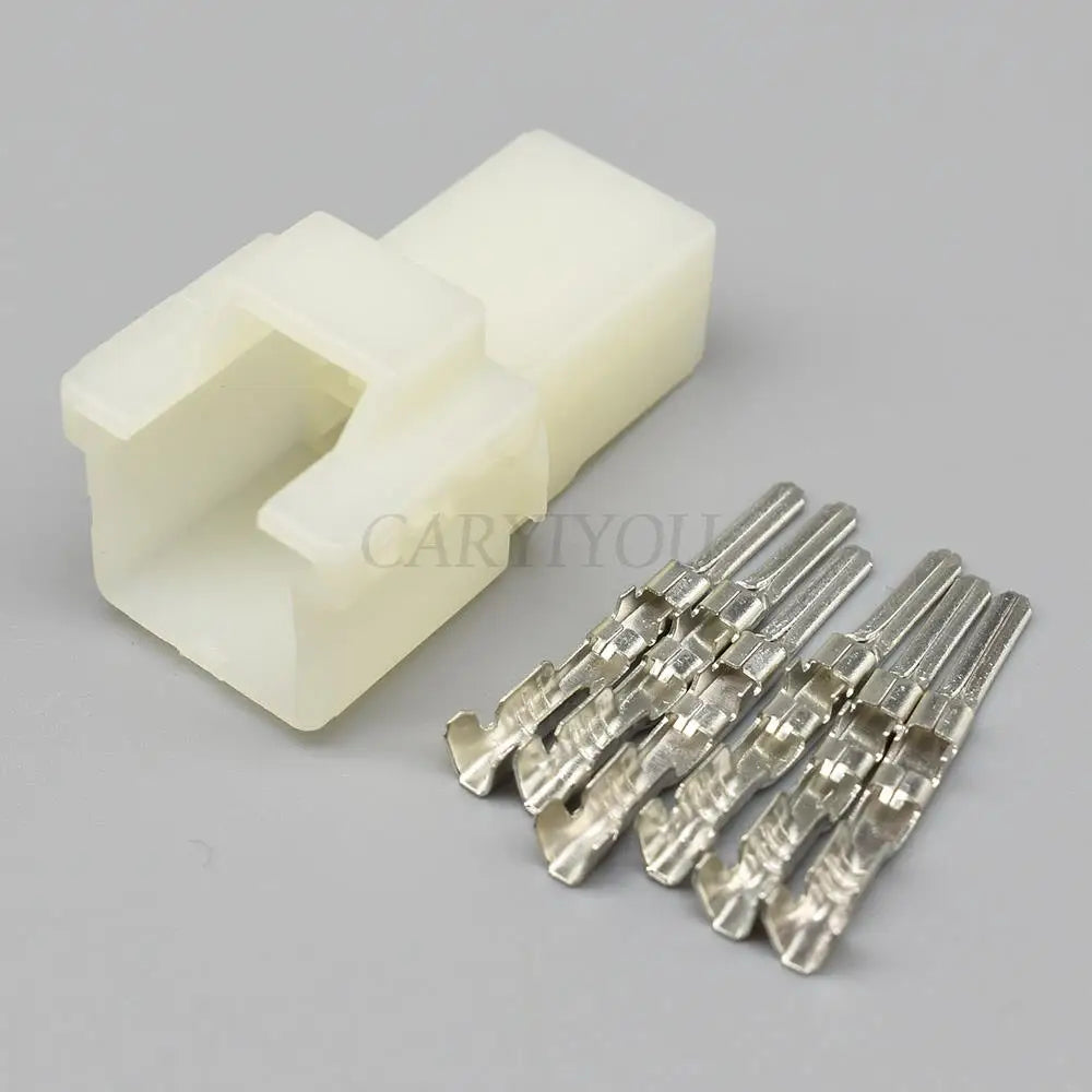6 Pin Electrical Motorcycle Cable Harness Connector Socket With Termin ...