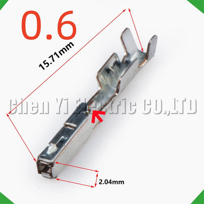 50pcs 0.6mm Automotive Crimp Pins 8100-4030 8100-4027 82998-24290 Connector Terminals
